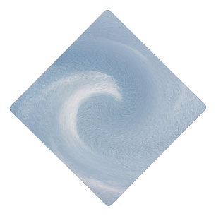Blue Wave 1 Calming Peaceful Change relax Graduation Cap Topper