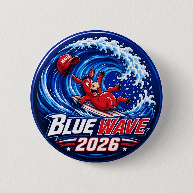 Blue Wave 2026 Button (Front)
