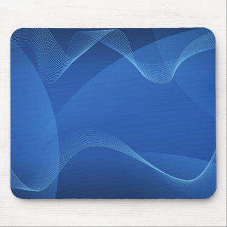 Blue Wave Abstract Mouse Pad