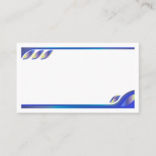 Blue Wave Abstract Professional Business Card