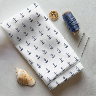 Blue Wave Anchor Navy/Wht ID836 Fabric