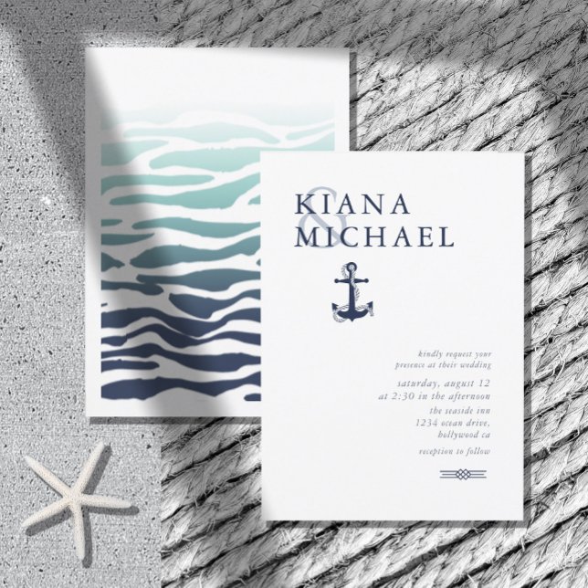 Blue Wave Anchor Wedding Navy/Wht ID836 (Creator Uploaded)