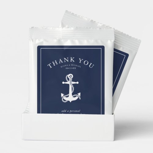 Blue Wave Anchor Wedding Thank You V3 WtBl ID836 Margarita Drink Mix