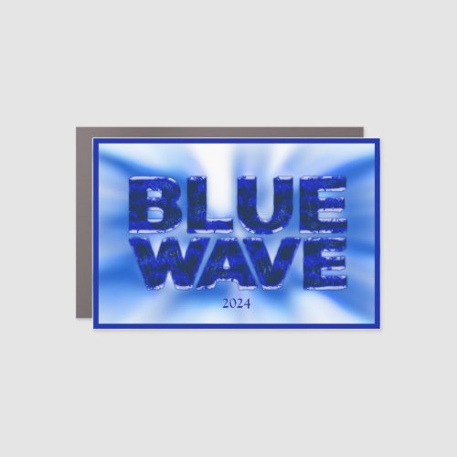 BLUE WAVE Car Magnet