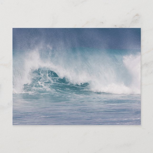 Blue wave crashing, Maui, Hawaii, USA 3 Postcard (Front)