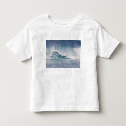 Blue wave crashing Maui Hawaii USA 3 Toddler T_shirt