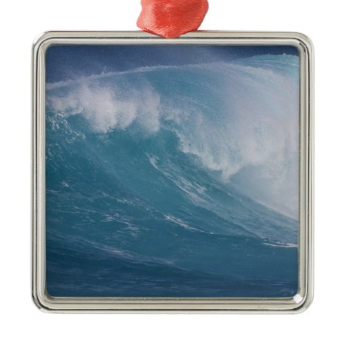 Blue wave crashing, Maui, Hawaii, USA Metal Ornament