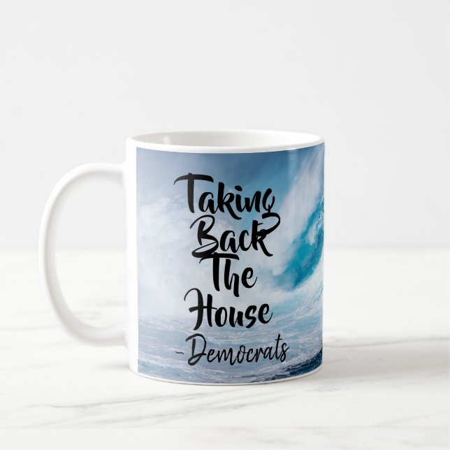 Blue Wave, Democrats Taking back the House Coffee Mug (Left)