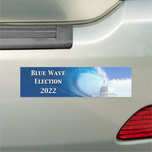 Blue Wave Election 2022 Car Magnet