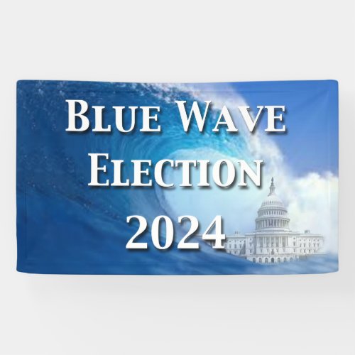 Blue Wave Election 2024 Banner