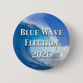 Blue Wave Election 2026 Button