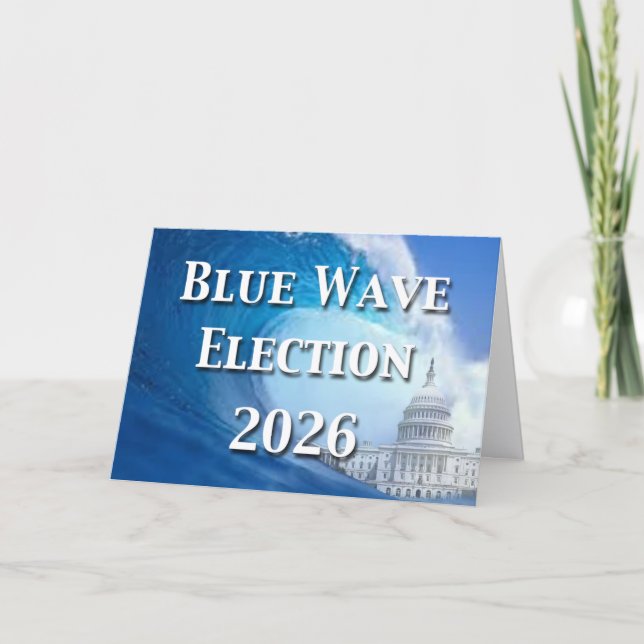 Blue Wave Election 2026 Card (Front)