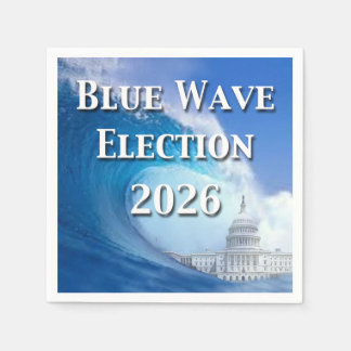 Blue Wave Election 2026 Napkins