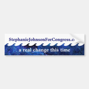 Blue Wave Election Campaign 2018 Personalized Bumper Sticker