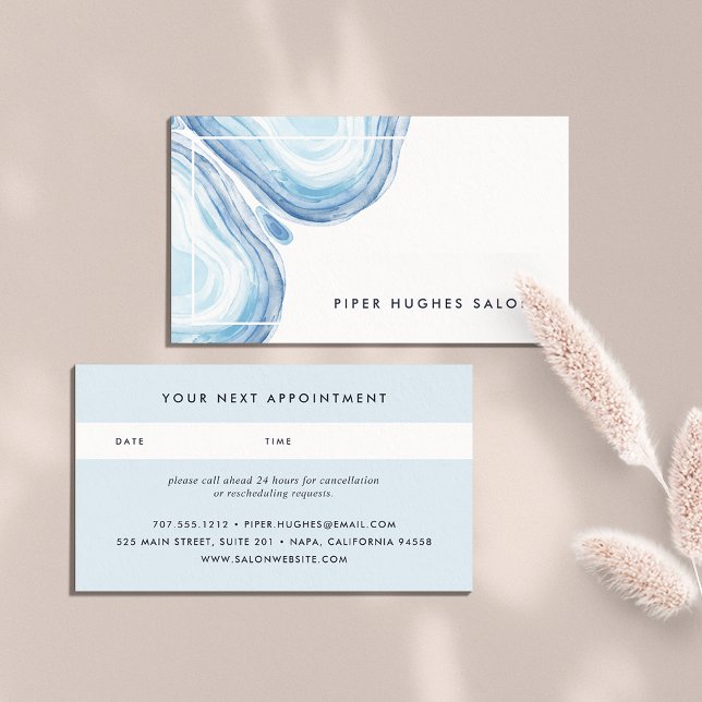 Blue Wave Geode | Appointment Card (Creator Uploaded)