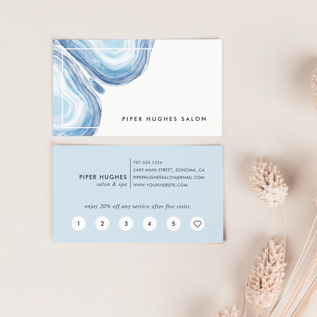 Blue Wave Geode | Loyalty Card (Creator Uploaded)