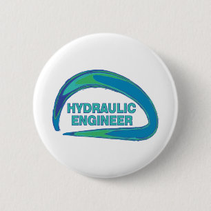 Blue Wave Hydraulic Engineer Mug Button