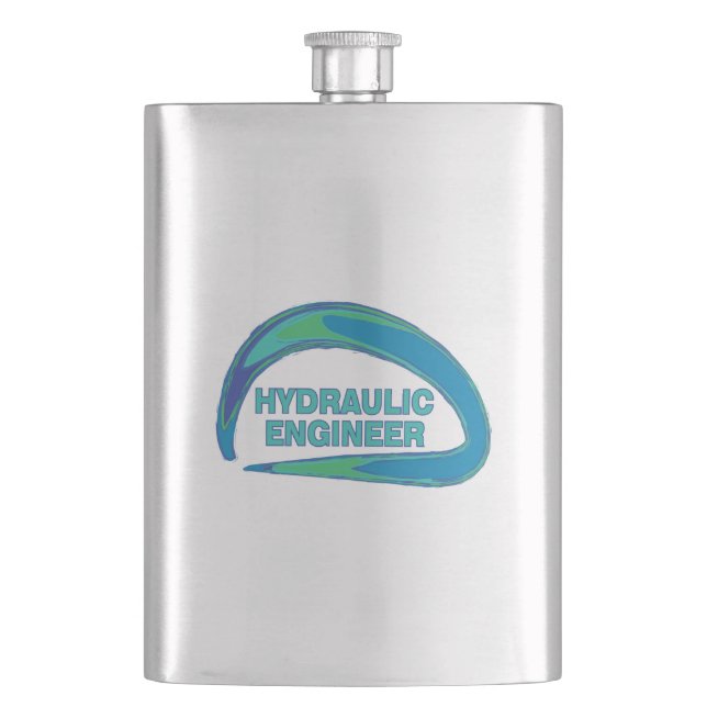 Blue Wave Hydraulic Engineer Mug Flask (Front)
