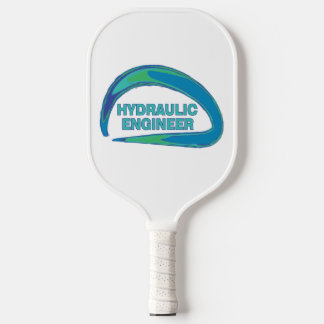 Blue Wave Hydraulic Engineer Mug Pickleball Paddle