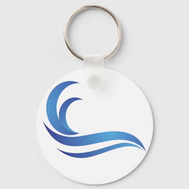 Blue Wave Keychain (Front)