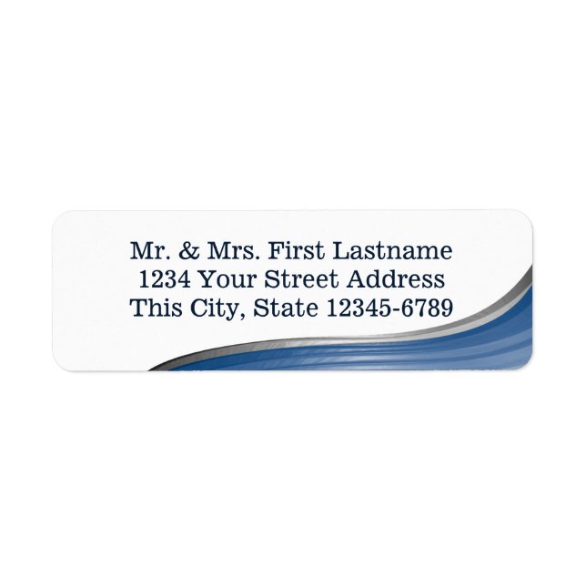 Blue Wave Label (Front)