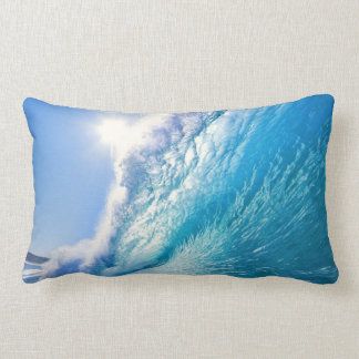 Blue wave lumbar pillow