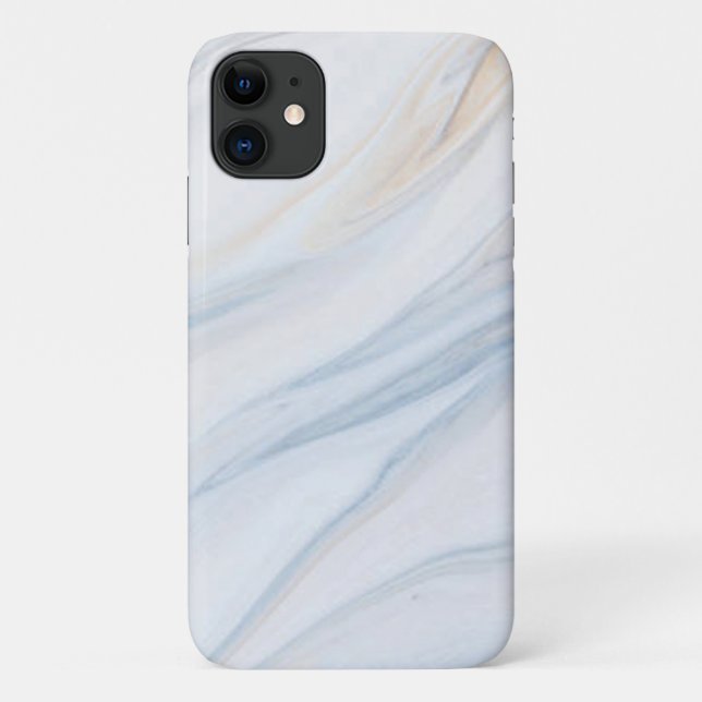 blue wave marble Case-Mate Barely There iPhone Case (Back)