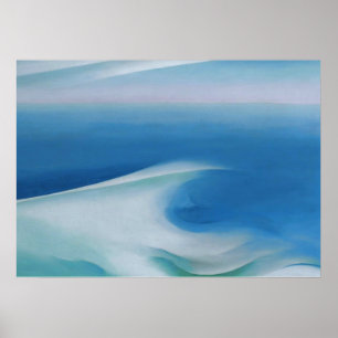 Blue wave marine by Georgia O'Keeffe Poster