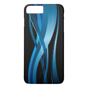 Blue Wave Modern Abstract Pattern iPhone 8 Plus/7 Plus Case