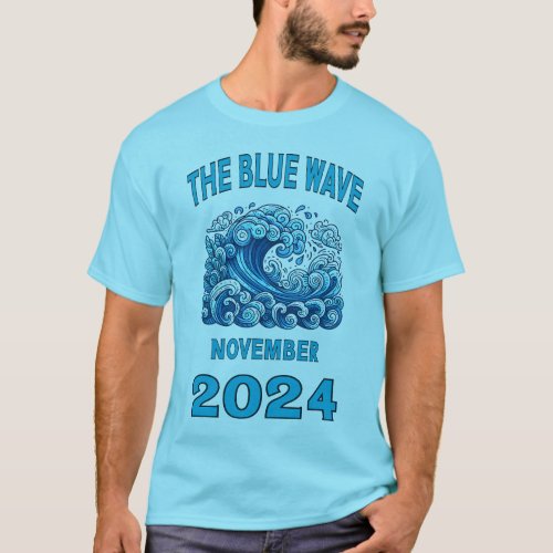 Blue Wave November 2024 T_Shirt