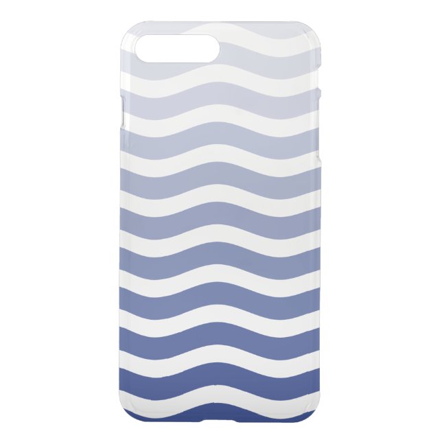 Blue Wave Ombre Uncommon iPhone Case (Back)