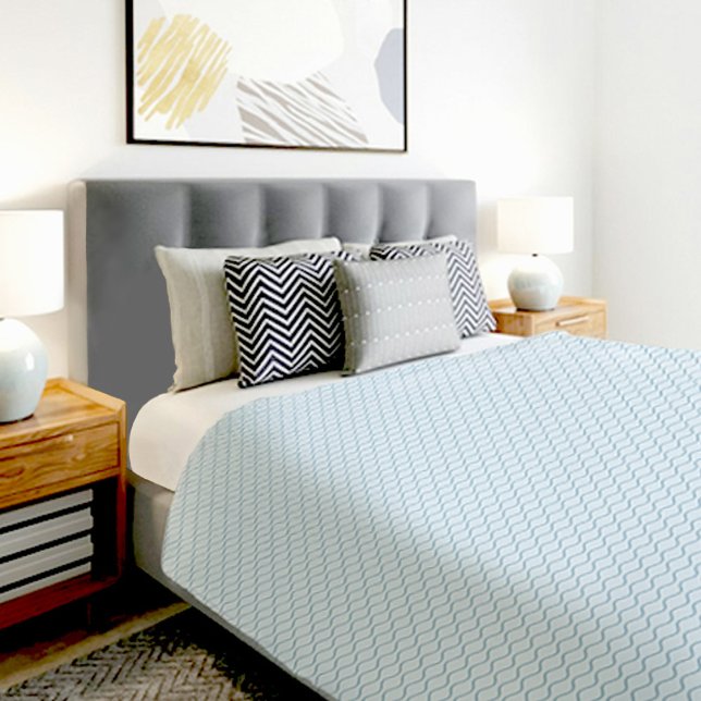 Blue Wave Pattern Duvet Cover (Creator Uploaded)