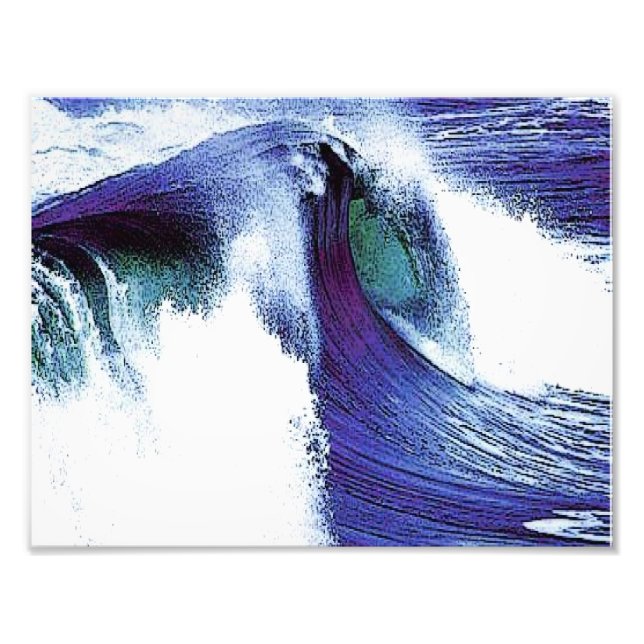 Blue Wave Photo Print (Front)