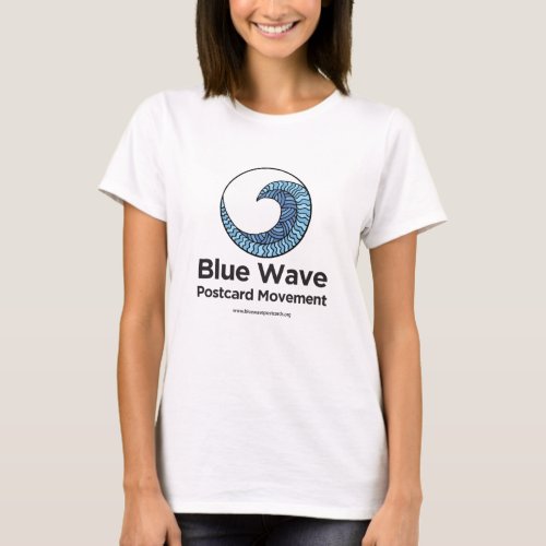 Blue Wave Postcard Movement T_Shirt