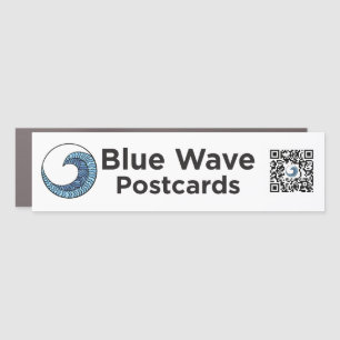 Blue Wave Postcards Magnetic Bumper Sticker Car Magnet