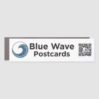 Blue Wave Postcards Magnetic Bumper Sticker Car Magnet