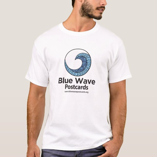 Blue Wave Postcards - Men's Basic T-Shirt (Front)