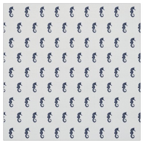 Blue Wave Seahorse NavyWht ID836 Fabric