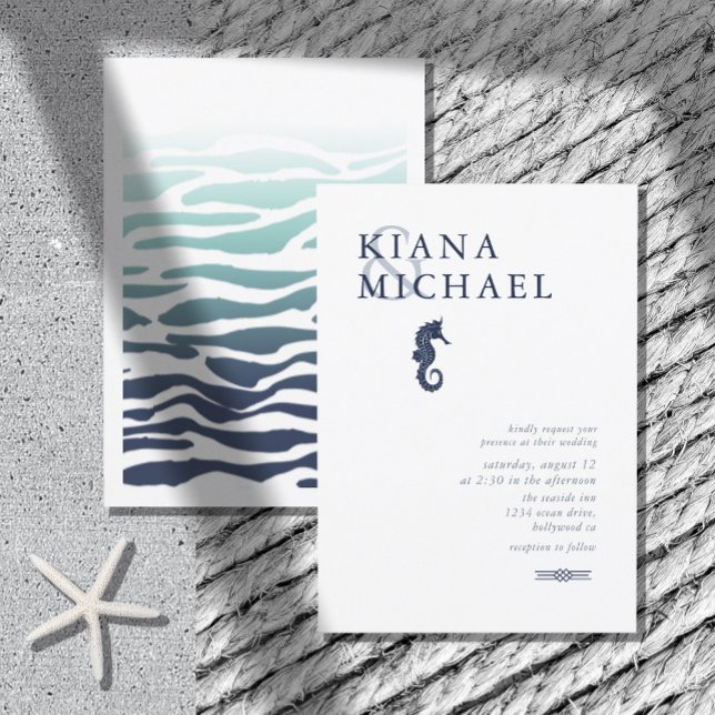 Blue Wave Seahorse Wedding ID836 (Creator Uploaded)