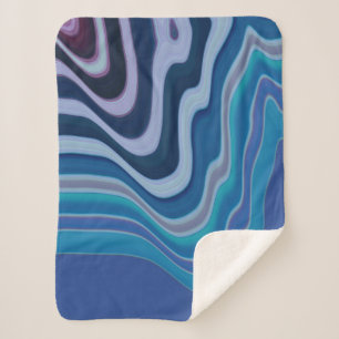 Blue Wave Sherpa Blanket