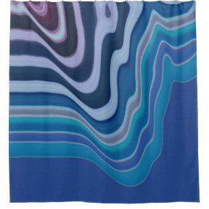 Blue Wave Shower Curtain
