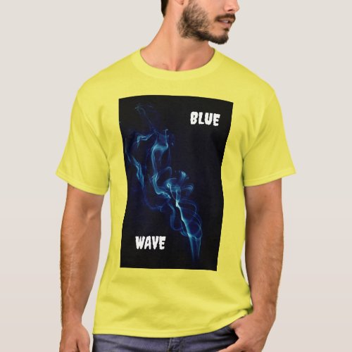 Blue Wave Summer T_Shirt Men