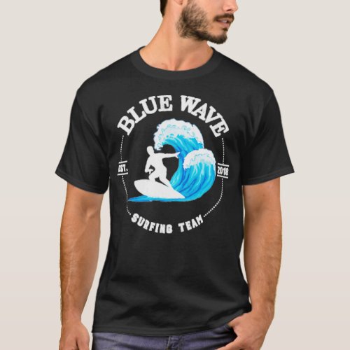 Blue Wave Surfing Team T_Shirt