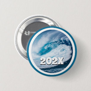 Blue Wave US Presidential Election Button