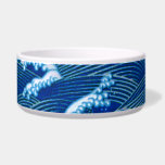 Blue Waves Bowl<br><div class="desc">This pet food bowl features one of a kind, original artwork that you will not find anywhere else, creating pet food dishes for every day use and special occasions. Make a dog dish or cat dish for your cherished pet. These food bowls are great for feeding and watering your animals....</div>