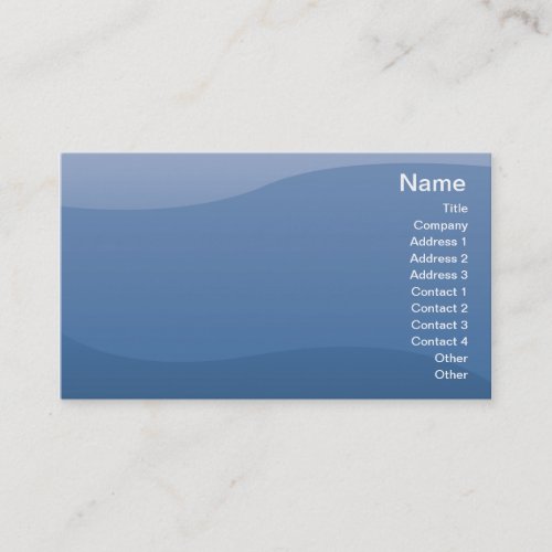 Blue Waves - Business Business Card Templates
