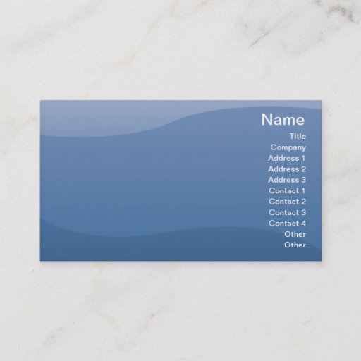 Customizable Blue Waves - Business Business Card Templates