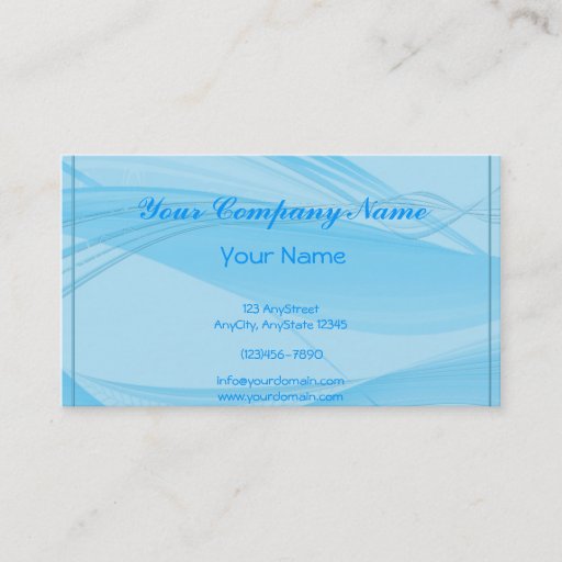 Customizable Blue Waves Business Card Templates