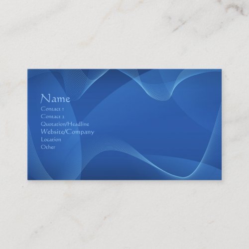 Blue Waves Business Card Template