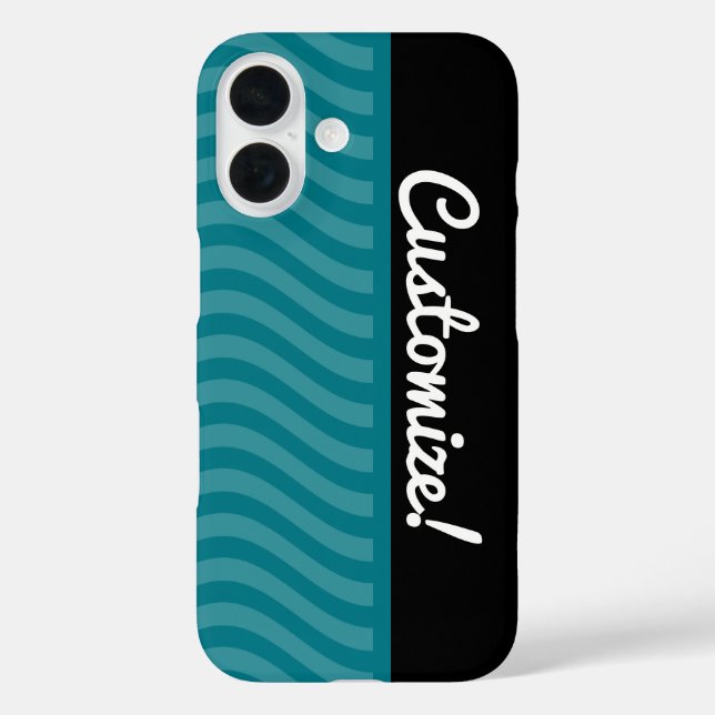 Blue Waves Case-Mate iPhone Case (Back)